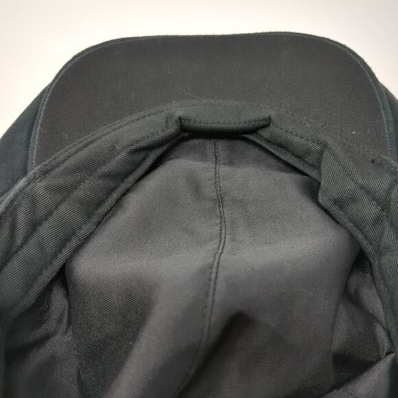 T. Harris Fitted Newsboy Cap Black XL Vintage Flat Blank Polyester - Picture 8 of 9